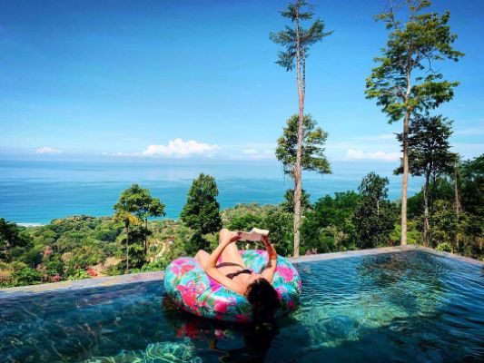 Regina Blandón during her vacation in Uvita, Puntarenas, Costa Rica.